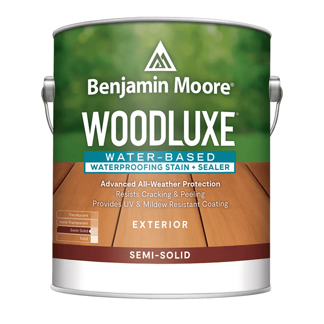 Woodluxe® Water-Based Waterproofing Stain + Sealer - Semi-Solid - Marketplace Paints