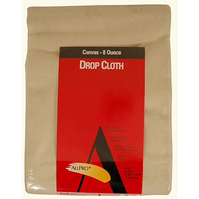 Allpro Canvas Drop Cloth 8oz - 9 x12 - ALP38181 - Marketplace Paints