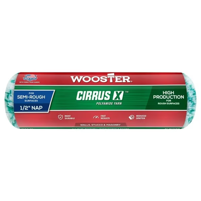 Wooster Cirrus X Cover - R184 - 1/2 - 9" - Case - Marketplace Paints