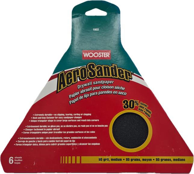 Wooster AeroSander Sandpaper - 80 Grit