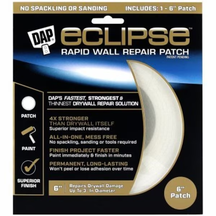DAP Eclipse Rapid Repair Wall Patch - 6" - 50403