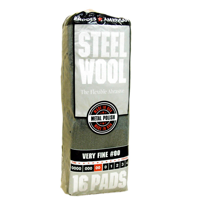 Rhodes Steel Wool - Very Fine #00 - 16pk - 106602-06 - Marketplace Paints