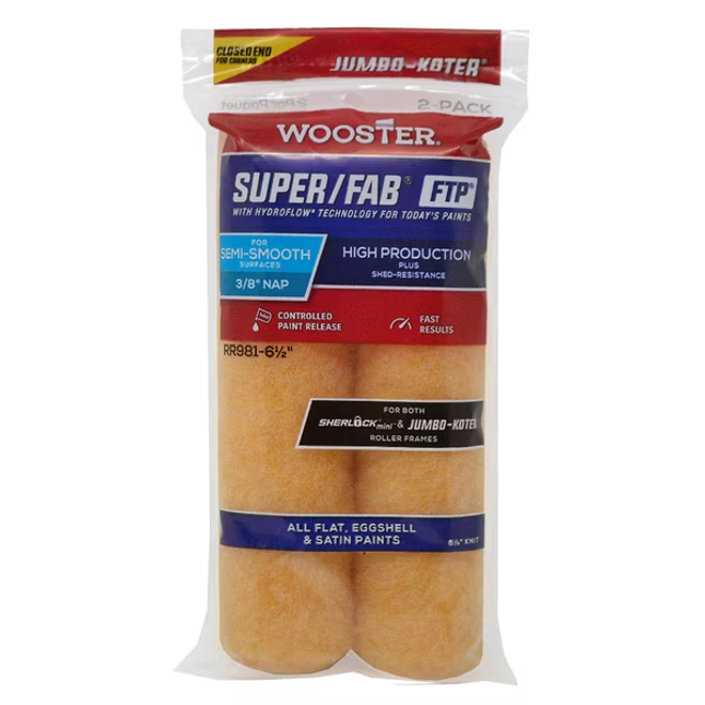 Wooster Jumbo-Koter Super/Fab FTP - 2pk - RR981 - 3/8 - Marketplace Paints