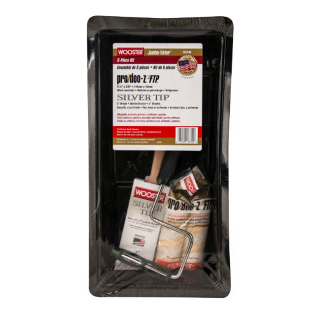 Wooster Kit - Jumbo-Koter 4.5" Frame & 2pk 3/8 - Silver Tip - RR396 - Marketplace Paints
