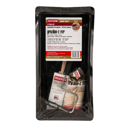 Wooster Kit - Jumbo-Koter 4.5" Frame & 2pk 3/8 - Silver Tip - RR396 - Marketplace Paints
